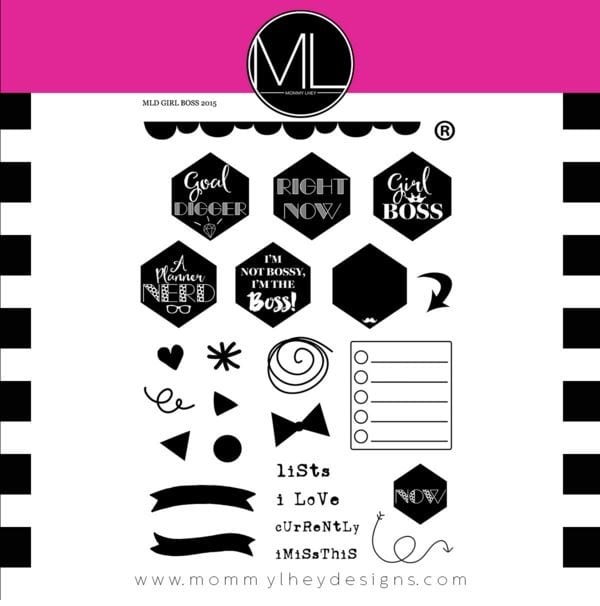 Mommy Lhey Designs Girl Boss Planner Stamps