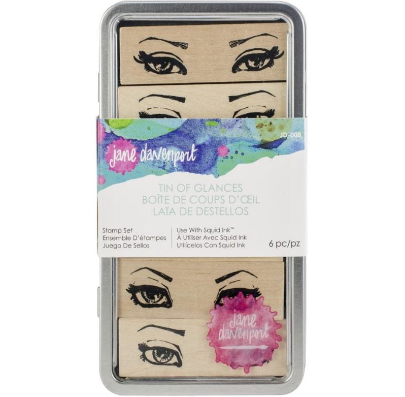 Spellbinders Glances Jane Davenport Stamp Tin Set
