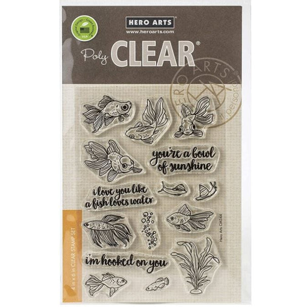 Hero Arts Pet Goldfish Stamp Set CM344