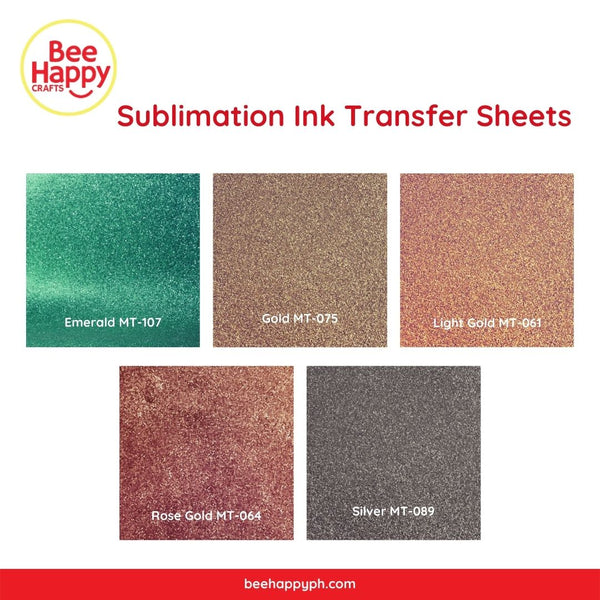 Bee Happy Glitters Sublimation Ink Transfer Sheets 12" x 12" 3 Sheets