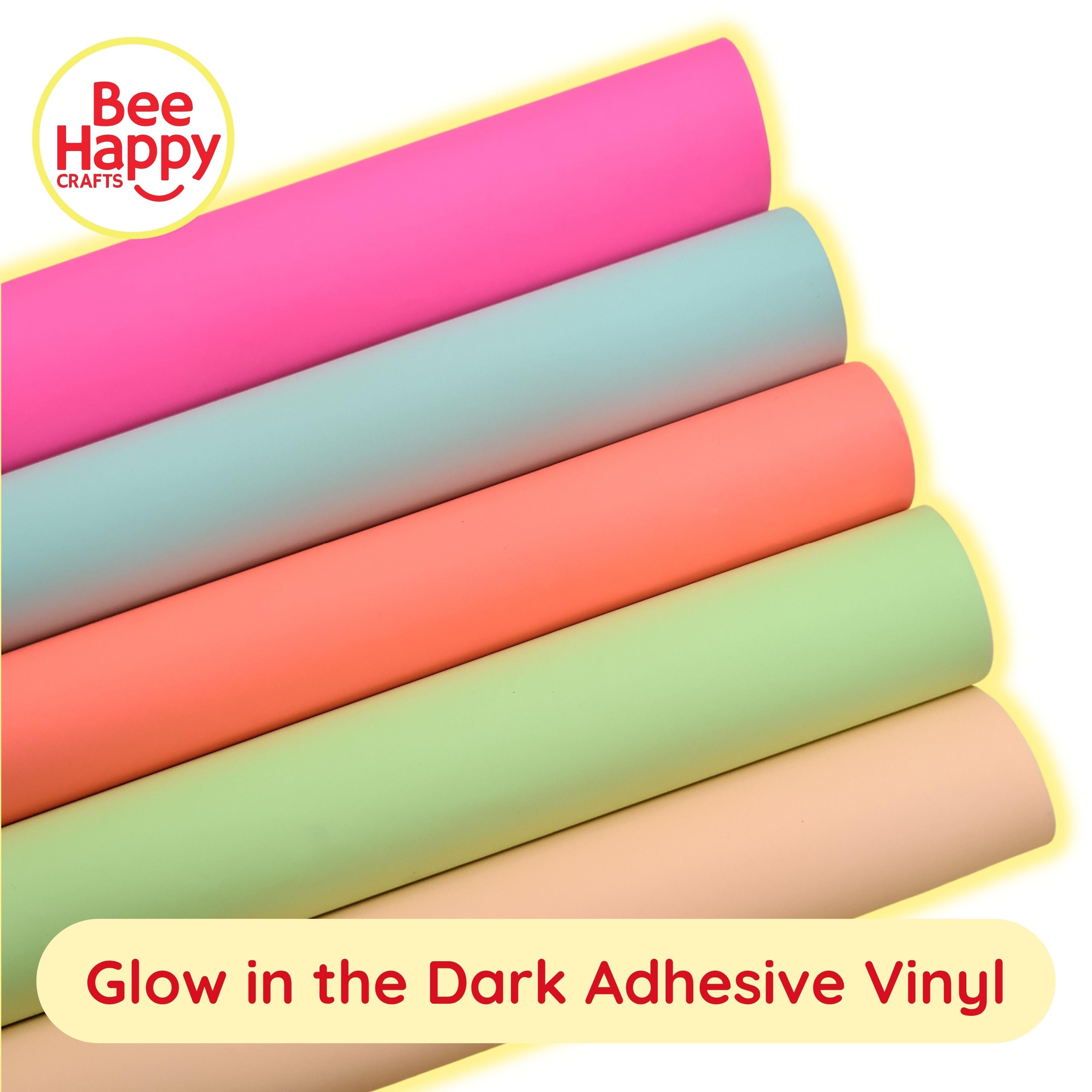 Bee Happy Glow in the Dark Adhesive Vinyl 10