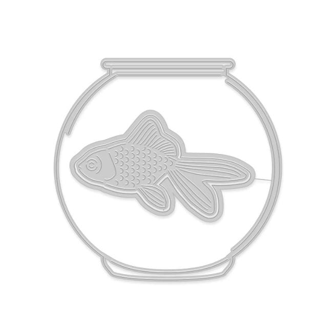 Hero Arts Goldfish in a Bowl DI627