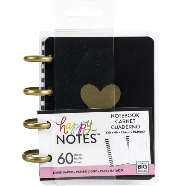 Me and My Big Ideas Gold Heart Micro Happy Notes & Memo Book