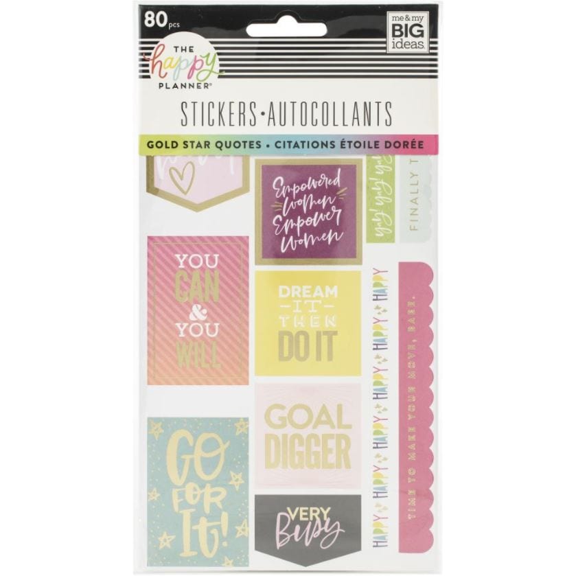 Me And My Big Ideas Gold Star Planner Stickers 80 Stickers