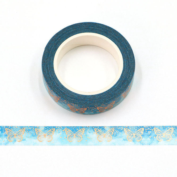 Gold Foil Butterfly Washi Tape 10mm x 10m