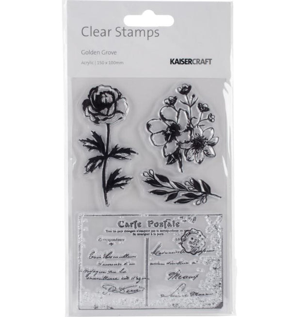 Kaisercraft Golden Grove Clear Stamps 4"x6"