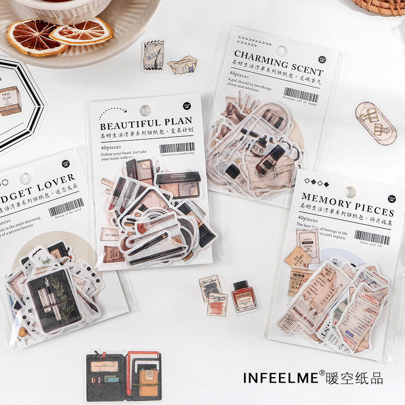 Infeel Me Good Life PET Deco Stickers Pack