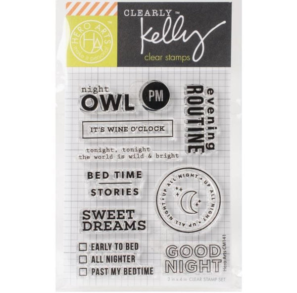 Kelly Purkey Good Night Clear Stamps 3" x 4"