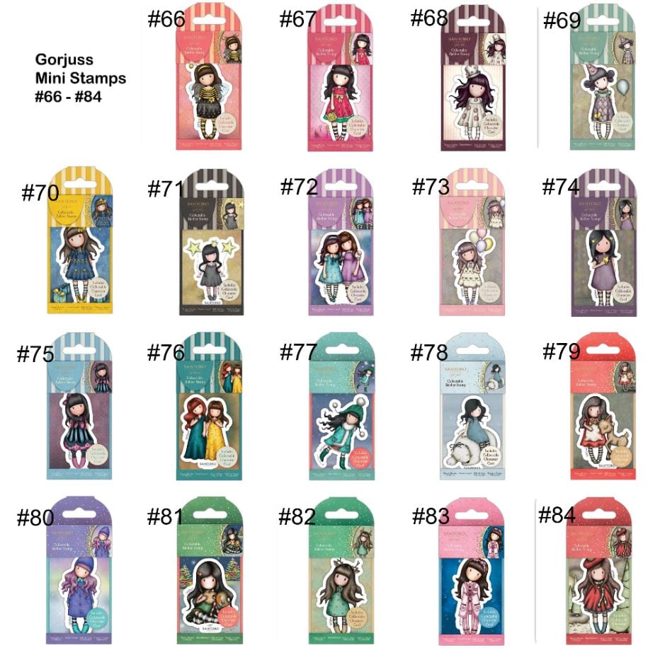 Gorjuss Santoro Mini Stamps #66 - #84