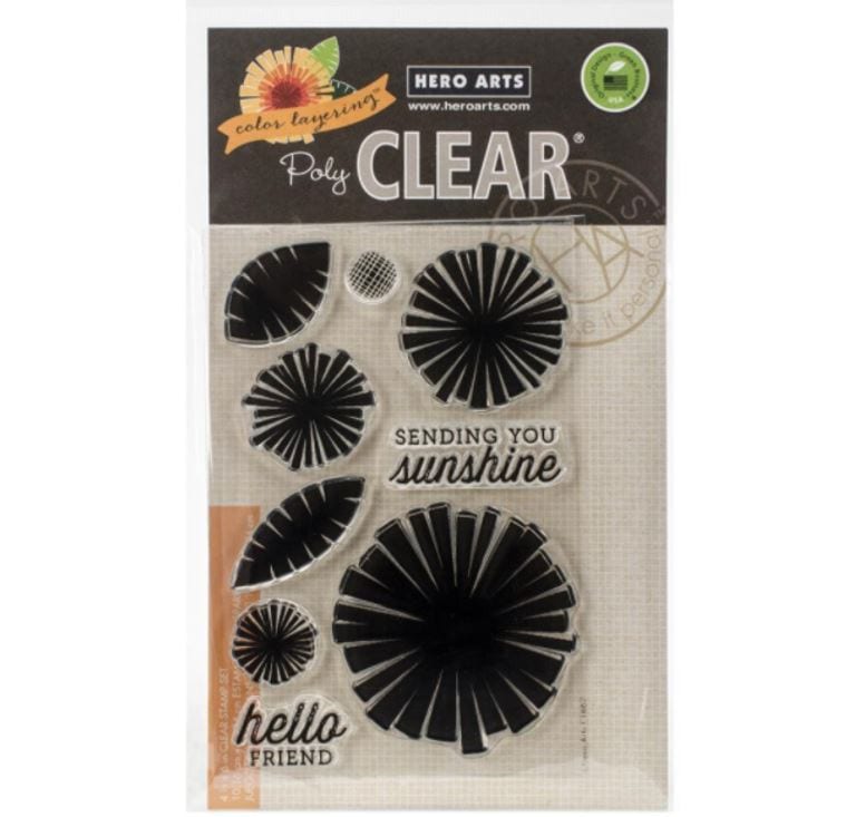 Hero Arts Graphic Flowers Color Layering Stamps
