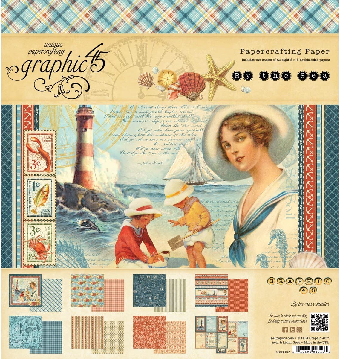 Graphic 45 By the Sea Paper Pad 8
