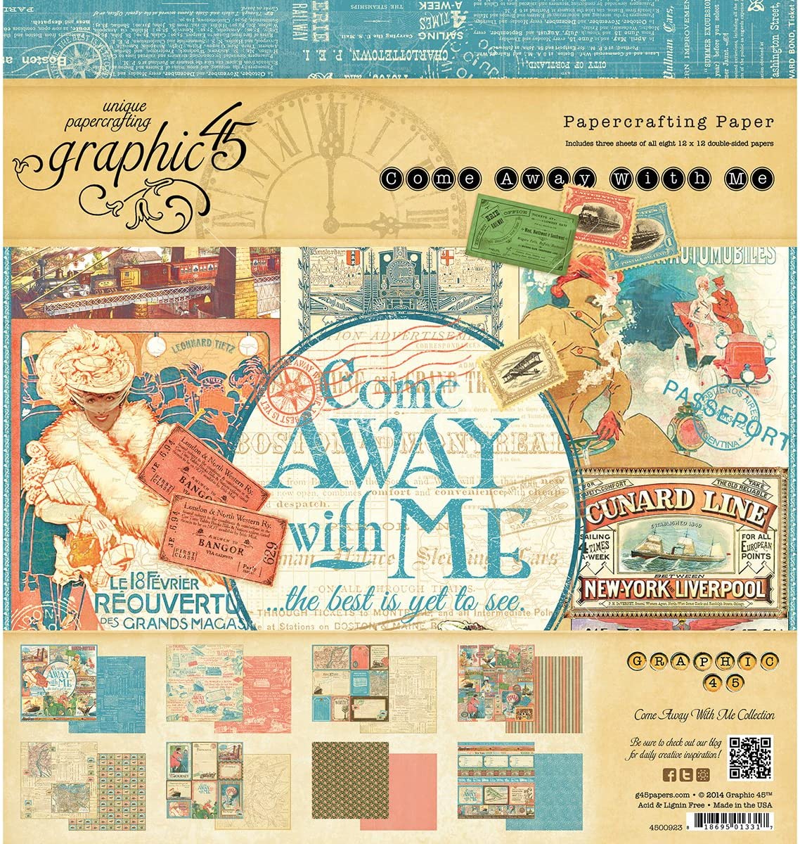 Graphic 45 Come Away with Me Paper Pad 8