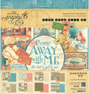 Graphic 45 Come Away with Me Paper Pad 8" x 8"