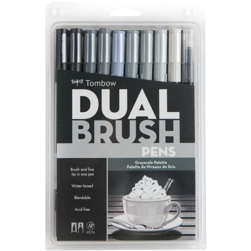 Tombow Dual Brush Markers 10/Pkg