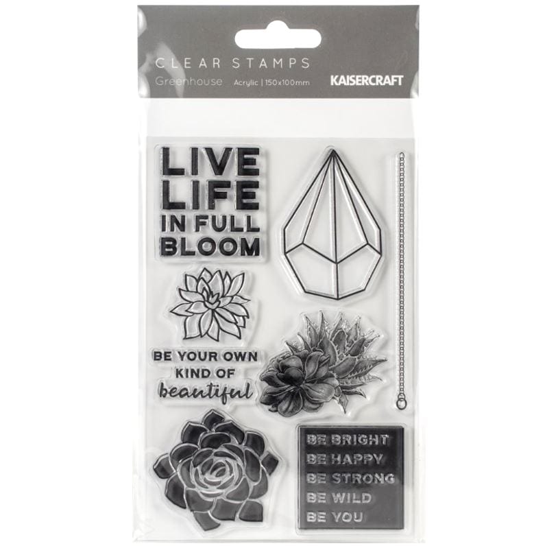 Kaisercraft Green House Clear Stamps 4