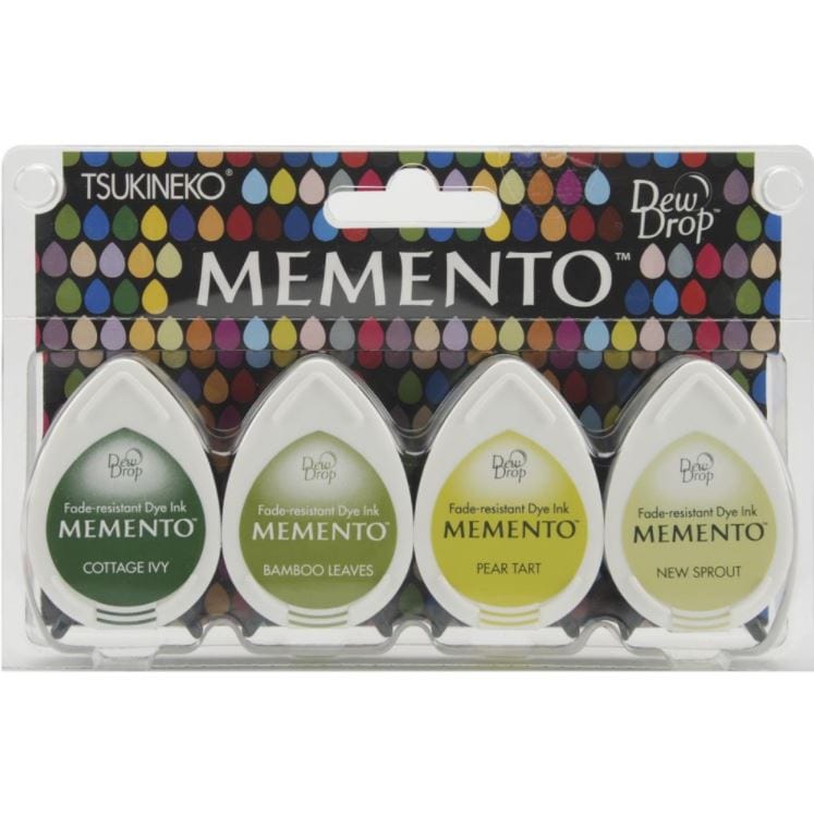 Green House Memento Dew Drop Dye Ink Pad Sets (4/Pkg)