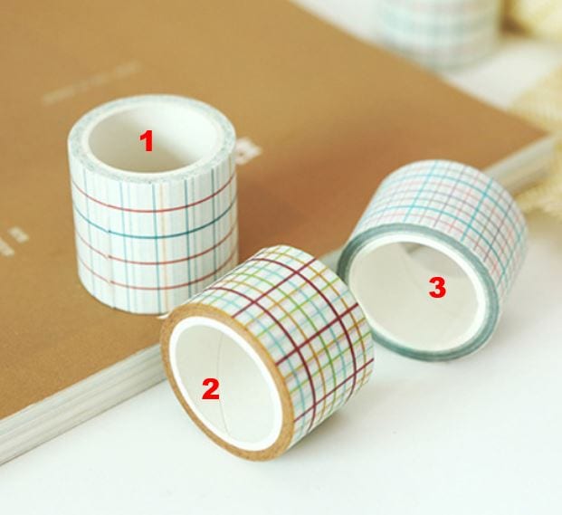 Grid Lines Masking Tape Various Sizes