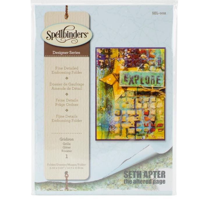 Spellbinders Gridiron Embossing Folder Large 5