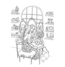 Prima Marketing Gussy Up Prima Princesses Cling Stamp 5" x 7"