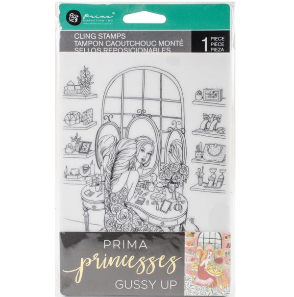 Prima Marketing Gussy Up Prima Princesses Cling Stamp 5" x 7"