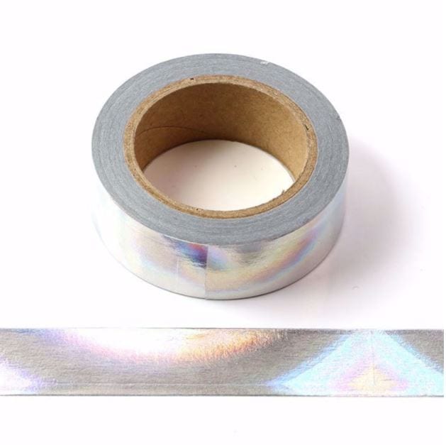 1X 15mm*10m Gold Foil Washi Tape Silver/Gold/Bronze/Rose/Green