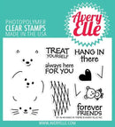 Avery Elle Hang in There Clear Stamps Stamps 3" x 4"