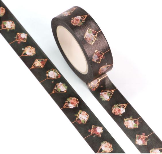 Hanging Flower Basket Washi Tape 15mm x 10m