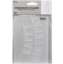 Darice Happy Birthday Banner Embossing Folder