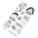 Pebbles Happy Cake Day Clear Stamps