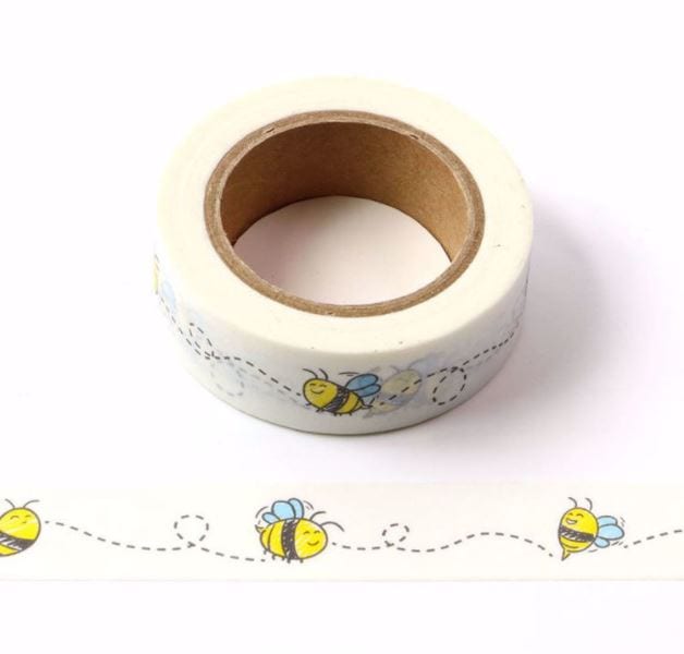 Happy Little Bee Washi Tape 15mm x 10m