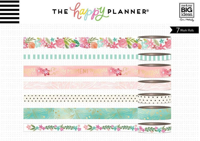 Me And My Big Ideas Happy Mind Happy Planner Washi Tape Tube Set