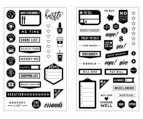 Me And My Big Ideas Everyday Create 365 Happy Planner Clear Stamps