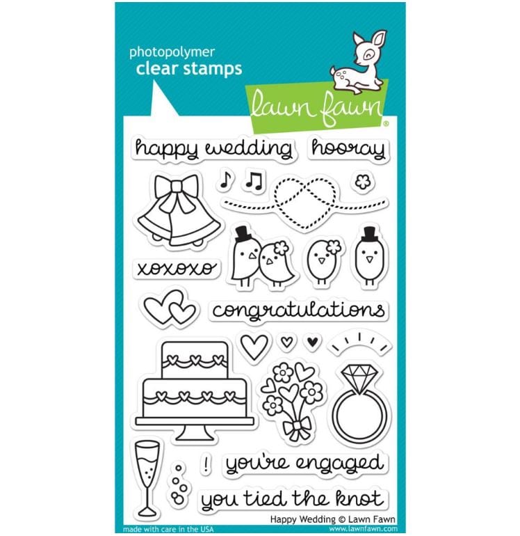 Lawn Fawn Happy Weddin Clear Stamps 4