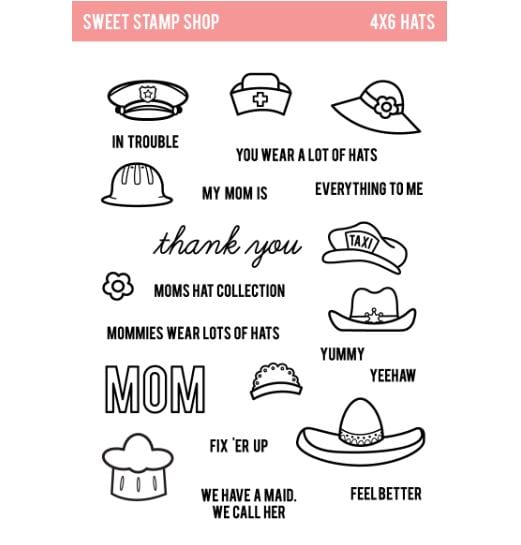 Sweet Stamp Shop Hats Stamp Set 4