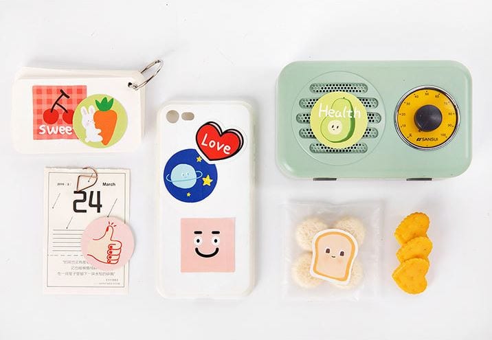 Health Love Sticker Flakes in a Box Mo Card