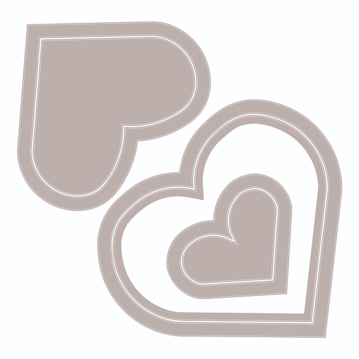 Sizzix Heart Frames Framelits Die Set 6PK by Olivia Rose