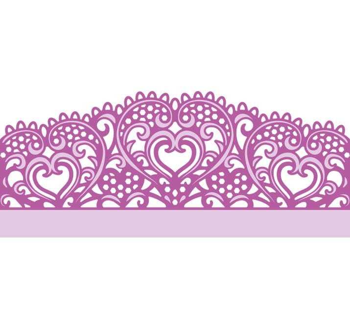 Crafter's Companion Heartfelt Wishes - Gemini Lace Edge'ables Metal Dies