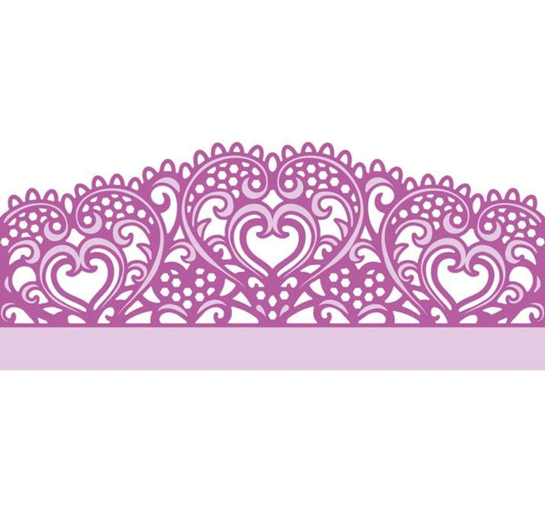 Crafter's Companion Heartfelt Wishes - Gemini Lace Edge'ables Metal Dies