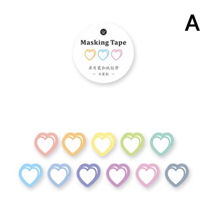 Cute Heart Shape Washi Tape Dots / Round Tapes 100pcs
