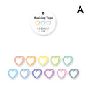 Cute Heart Shape Washi Tape Dots / Round Tapes 100pcs