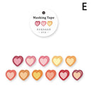 Cute Heart Shape Washi Tape Dots / Round Tapes 100pcs