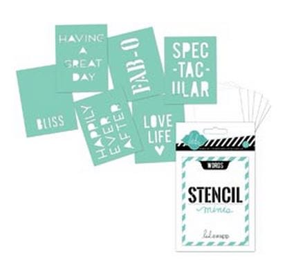 Heidi Swap Words Stencil Minis