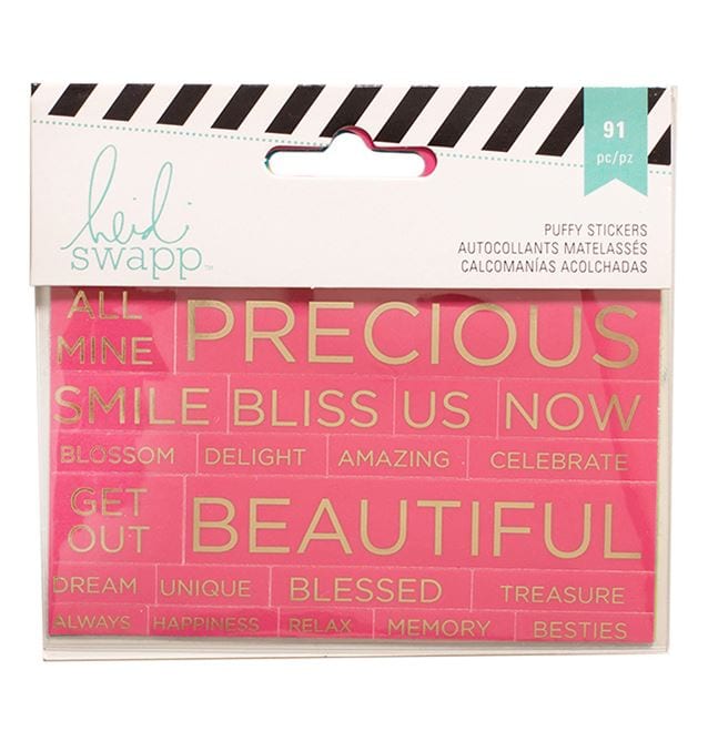Heidi Swapp Gold Phrase Stickers