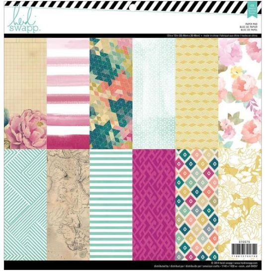 Heidi Swapp Wanderlust Paper Pad 12