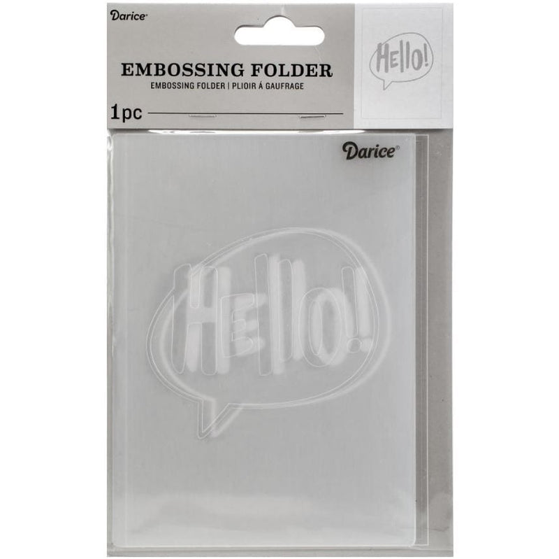 Darice Hello Embossing Folder