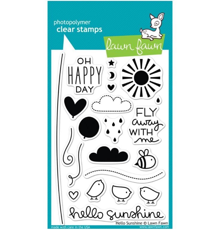 Lawn Fawn Hello Sunshine Clear Stamps 4"x 6"