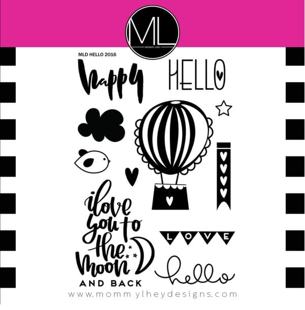 Mommy Lhey Hello Stamp Set Designs