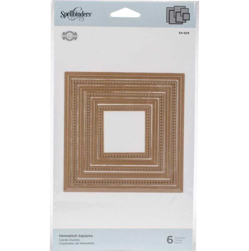 Spellbinders Hemstitch Squares Shapeabilities Dies