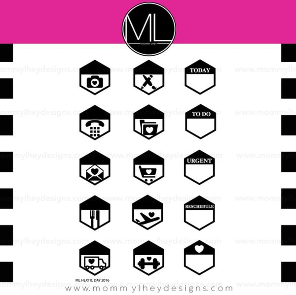 Mommy Lhey Hextic Day Stamp Set Designs