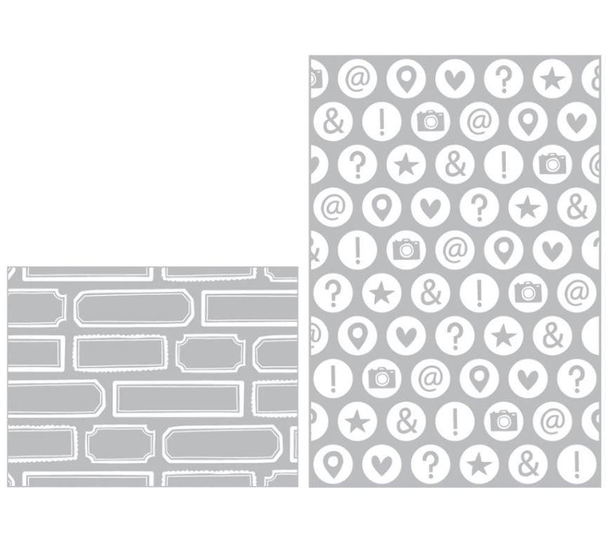 Project Life High Five Edition Embossing Folder 2/Pkg